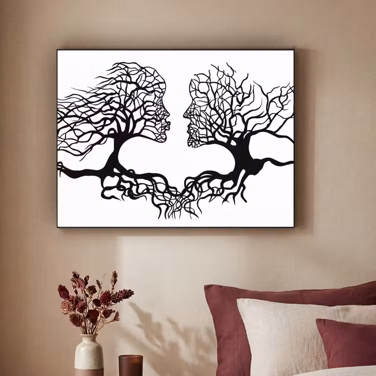 Art Frame - Bomen - Gezicht - Kunst - Abstract — 3