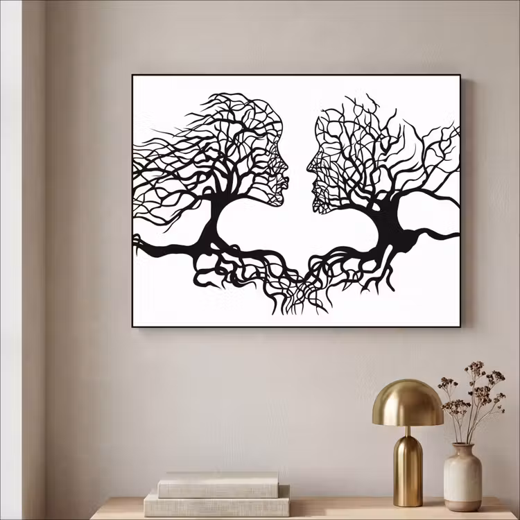 Art Frame - Bomen - Gezicht - Kunst - Abstract — 5
