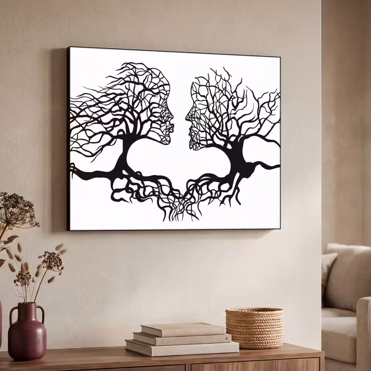 Art Frame - Bomen - Gezicht - Kunst - Abstract — 7