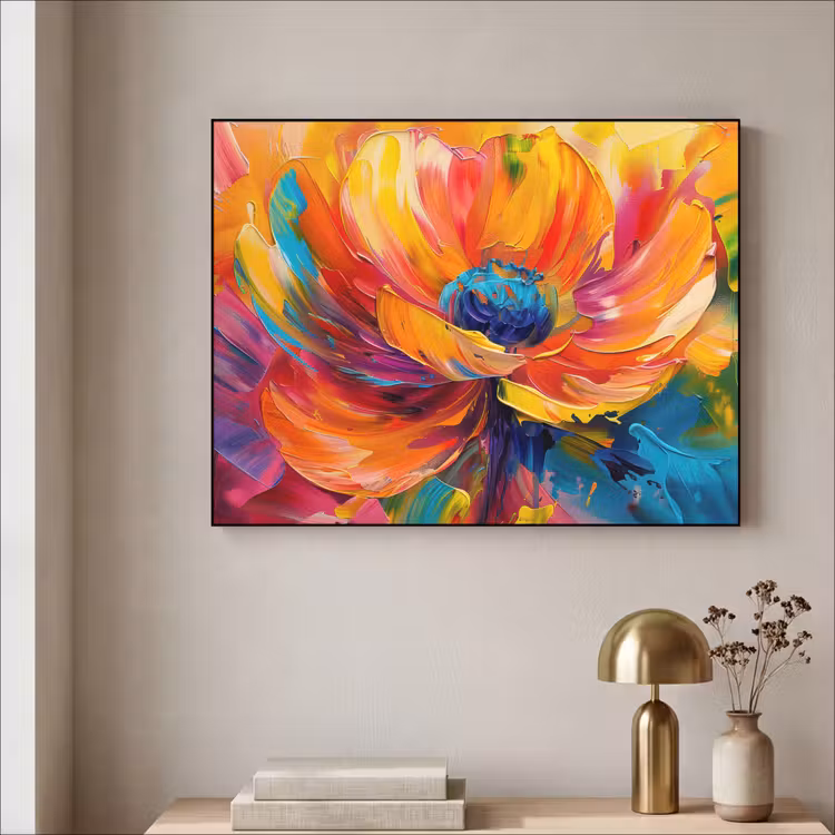 Art Frame - Bloem - Verflook - Modern - Abstract - Kleuren — 5