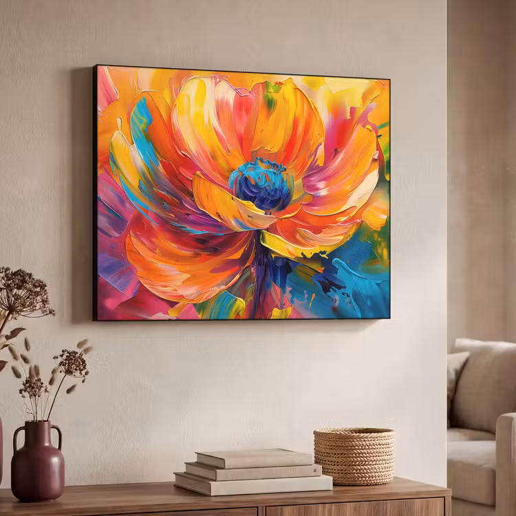 Art Frame - Bloem - Verflook - Modern - Abstract - Kleuren — 7