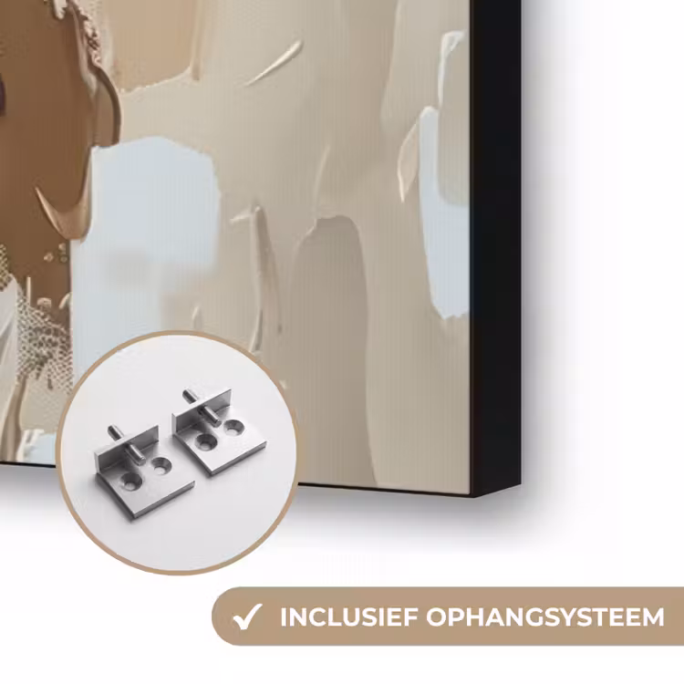 Art Frame - Vrouw - Verf - Abstract - Beige - Modern — 6