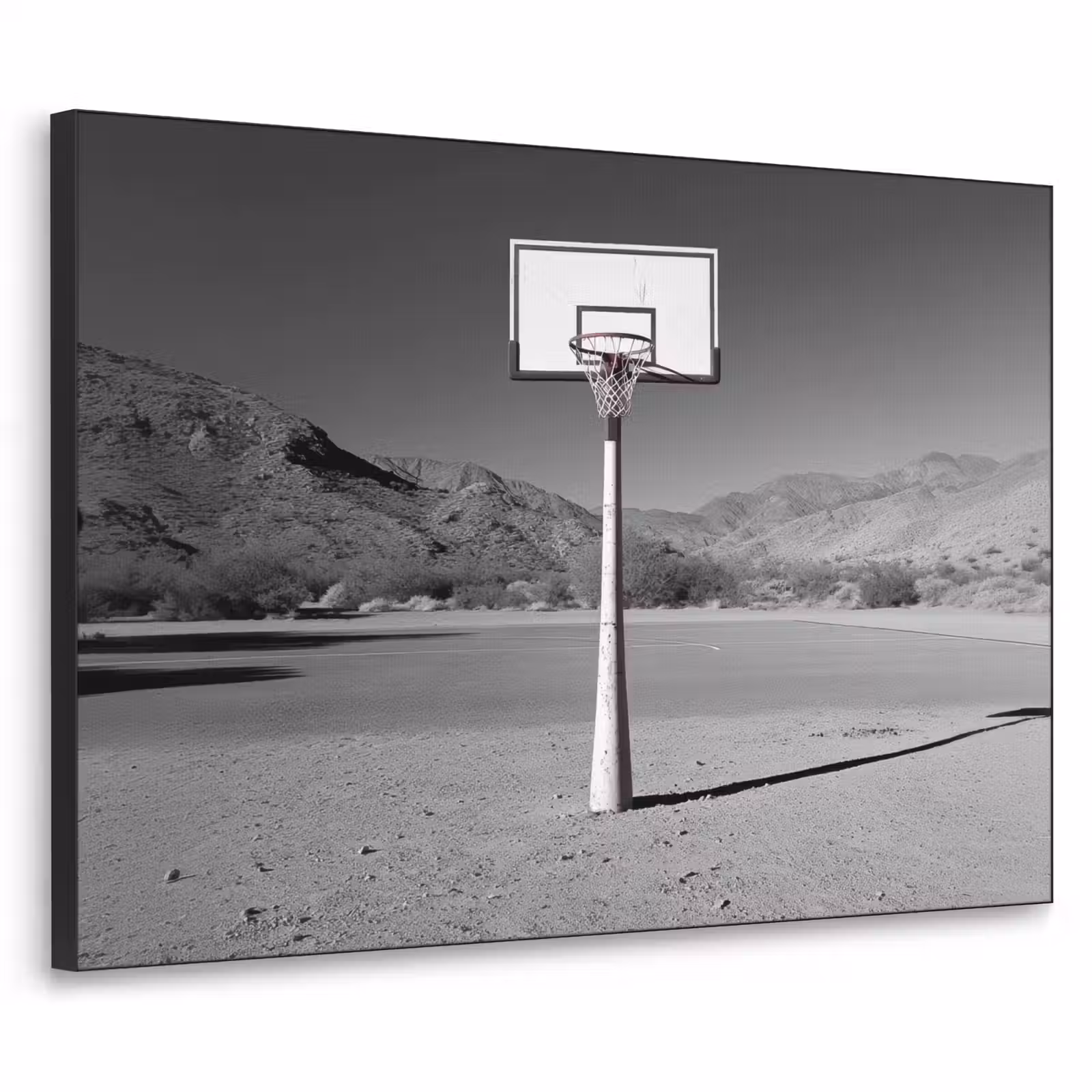 Art Frame - Basketbalpaal - Landschap - Zand - Wit — 1