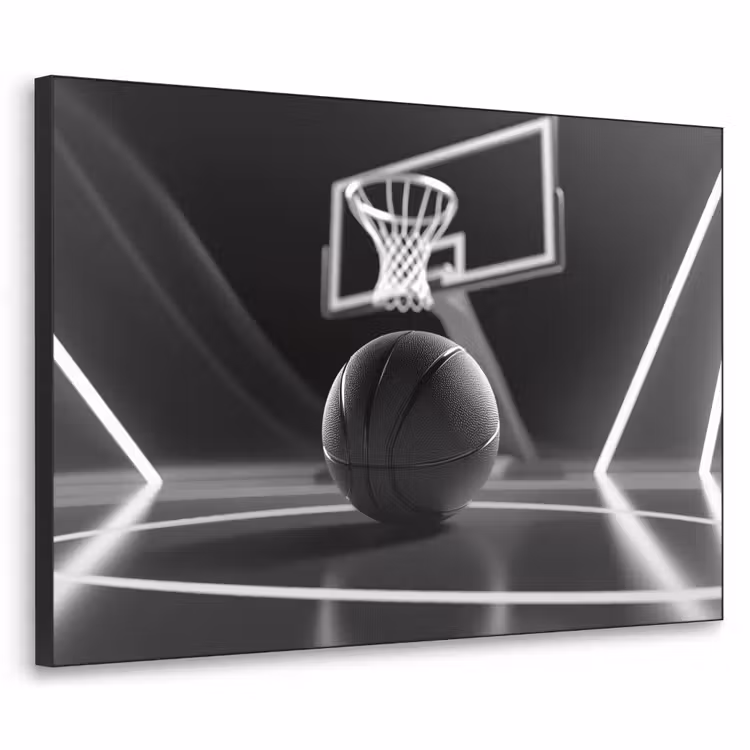 Art Frame - Basketbal - Basketbalveld - Lichtlijnen — 1