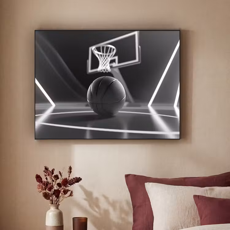 Art Frame - Basketbal - Basketbalveld - Lichtlijnen — 3