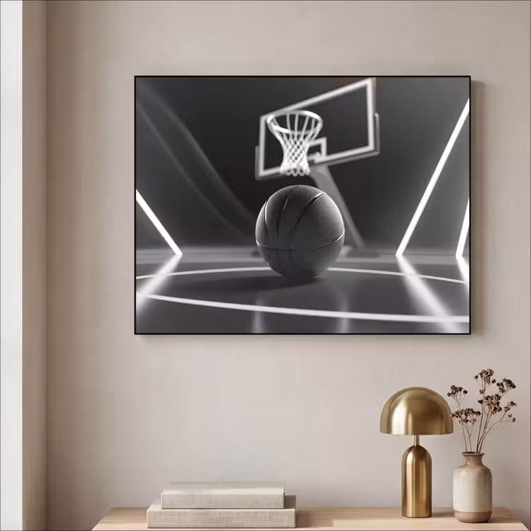 Art Frame - Basketbal - Basketbalveld - Lichtlijnen — 5