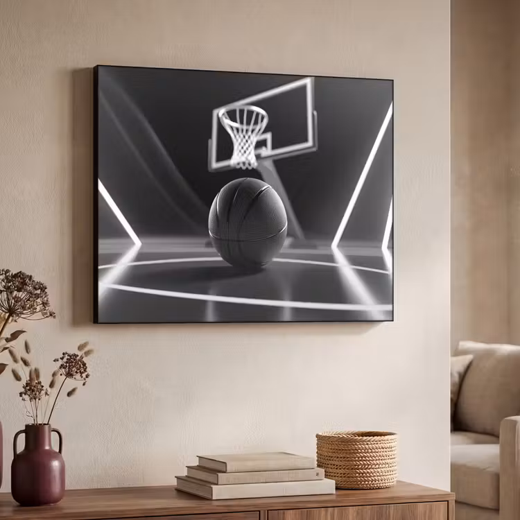 Art Frame - Basketbal - Basketbalveld - Lichtlijnen — 7