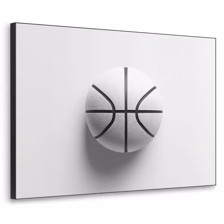 Art Frame - Basketbal - Wit - Schaduw - Lijnen — 1