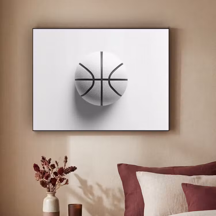 Art Frame - Basketbal - Wit - Schaduw - Lijnen — 3