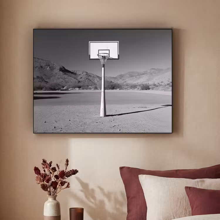 Art Frame - Basketbalpaal - Landschap - Zand - Wit — 3