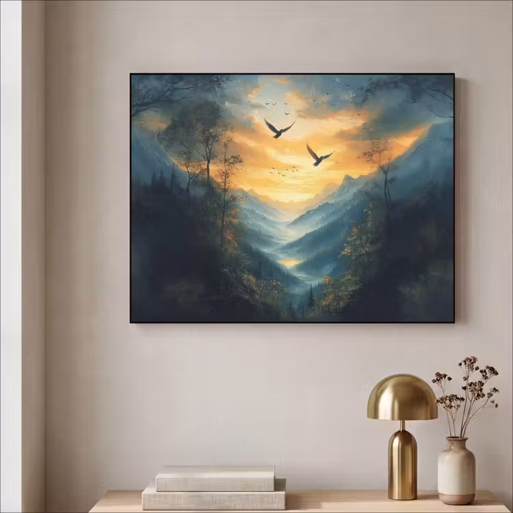 Art Frame - Vogels - Zon - Bomen - Groen — 5