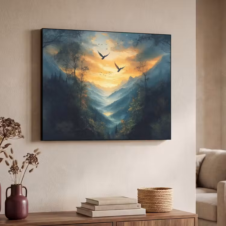 Art Frame - Vogels - Zon - Bomen - Groen — 7