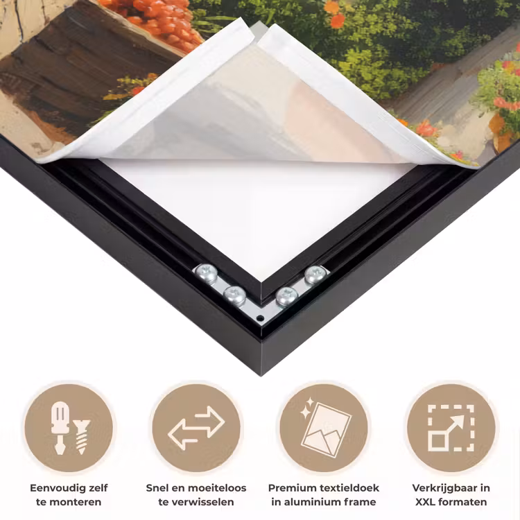 Art Frame - Dorp - Zon - Kraampjes - Huizen — 4