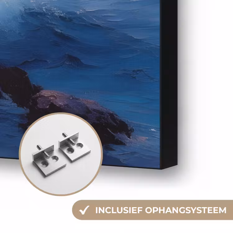 Art Frame - Golven - Zee - Kleurrijk - Rotsen — 6