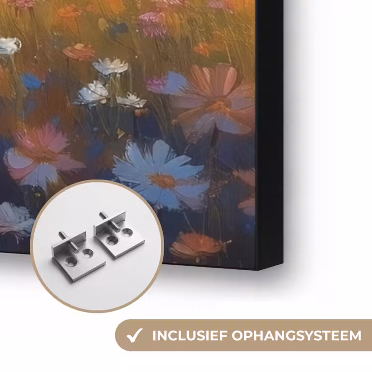 Art Frame - Windmolen - Heuvel - Bloemen - Kleurrijk — 6