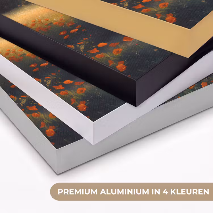 Art Frame - Bankje - Boom - Klaprozen - Heuvels — 2