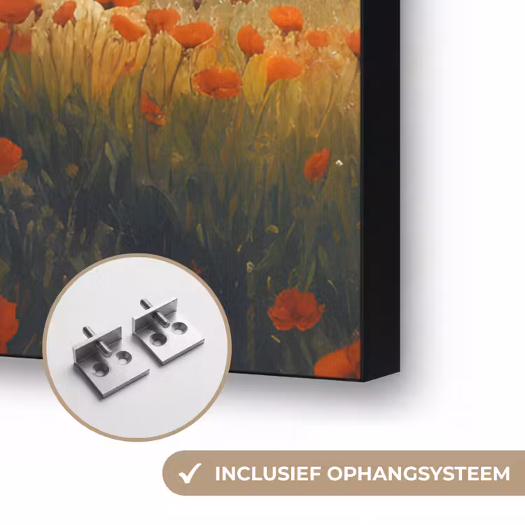 Art Frame - Bankje - Boom - Klaprozen - Heuvels — 6