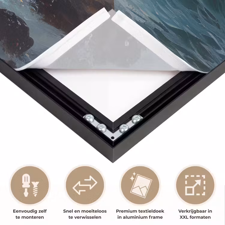 Art Frame - Zee - Zon - Golven - Rotsen — 4