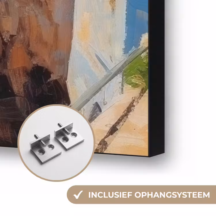 Art Frame - Kustdorp - Schilderij - Rotsen - Boten — 6