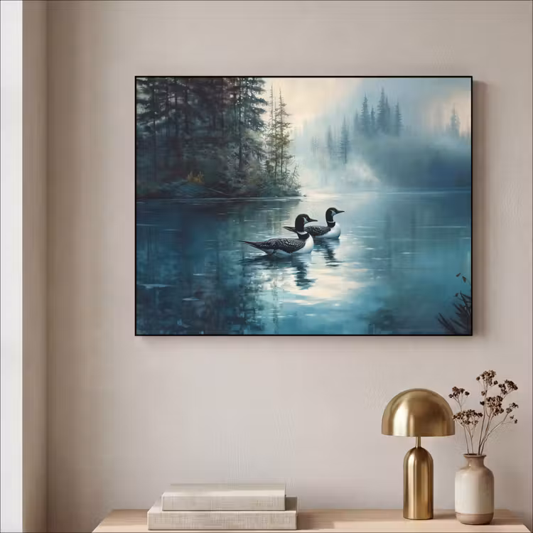 Art Frame - Bos - Water - Eenden - Mistig — 5