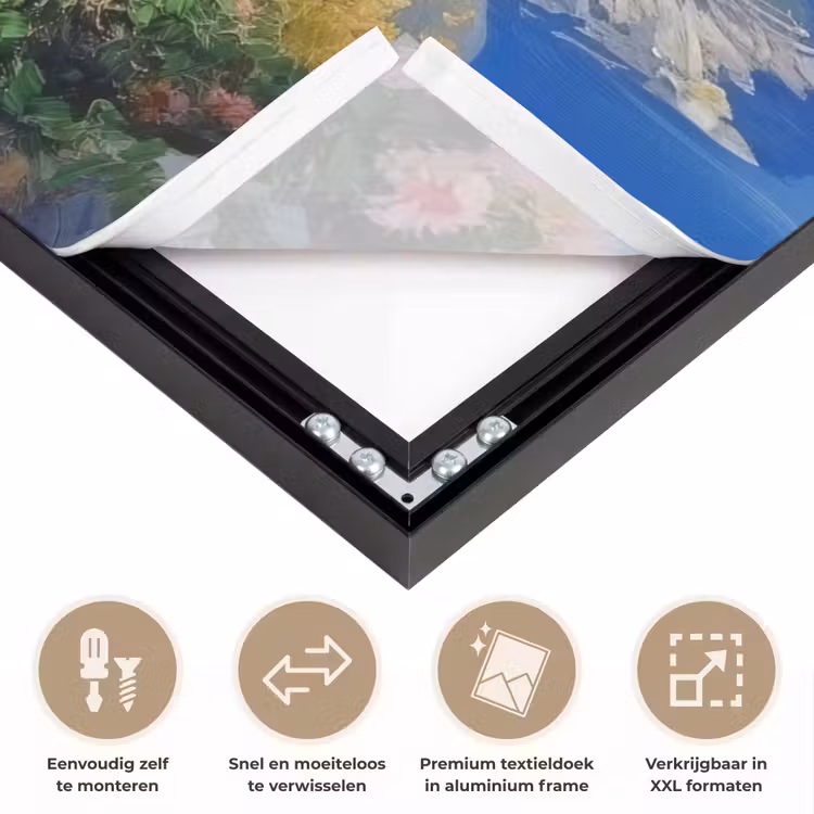 Art Frame - Trap - Huizen - Berglandschap - Zee — 4