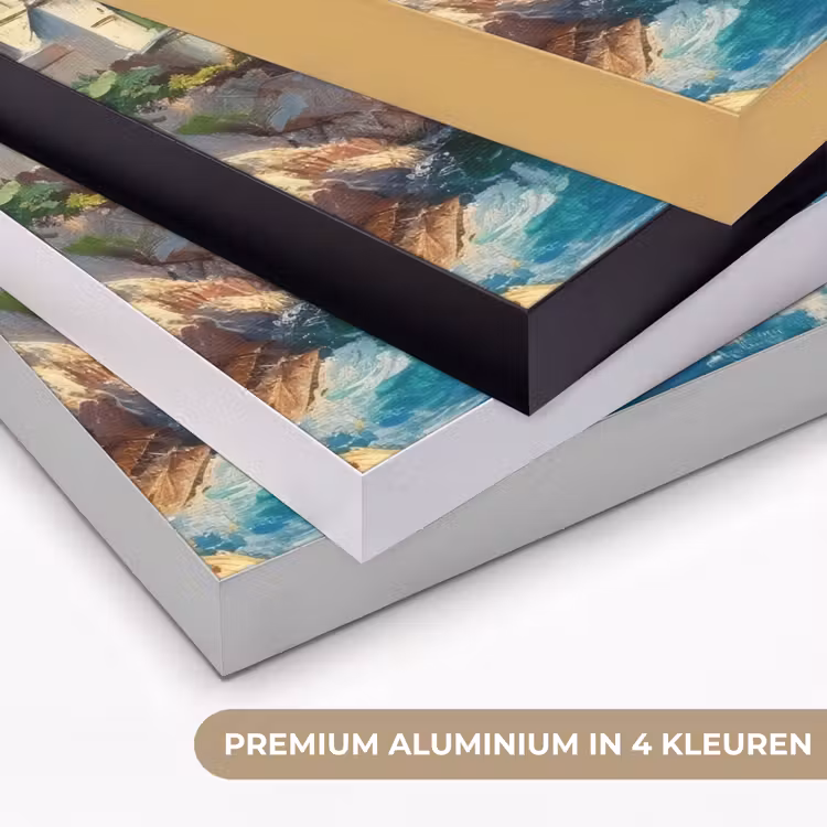 Art Frame - Zeilboot - Rotsen - Kust - Huizen — 2