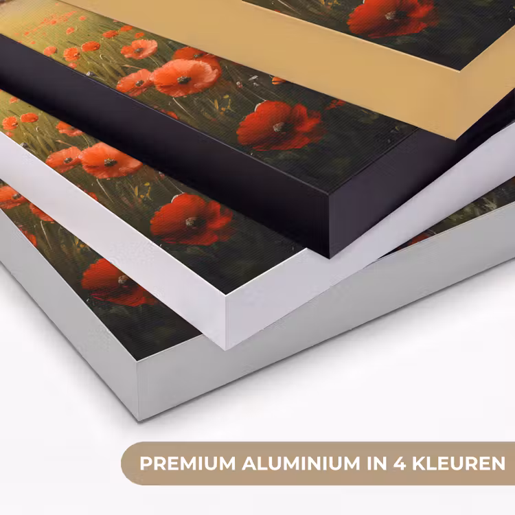 Art Frame - Klaprozen - Rood - Heuvels - Landschap — 2