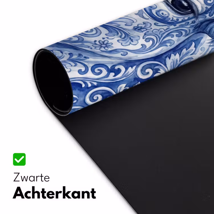 Bureau onderlegger - Illustratie - Koe - Blauw — 5