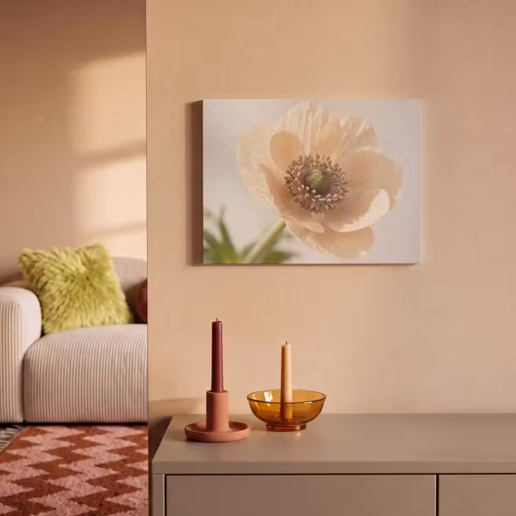 Akoestisch schilderij - Bloem - Minimalistisch - Groen — 2