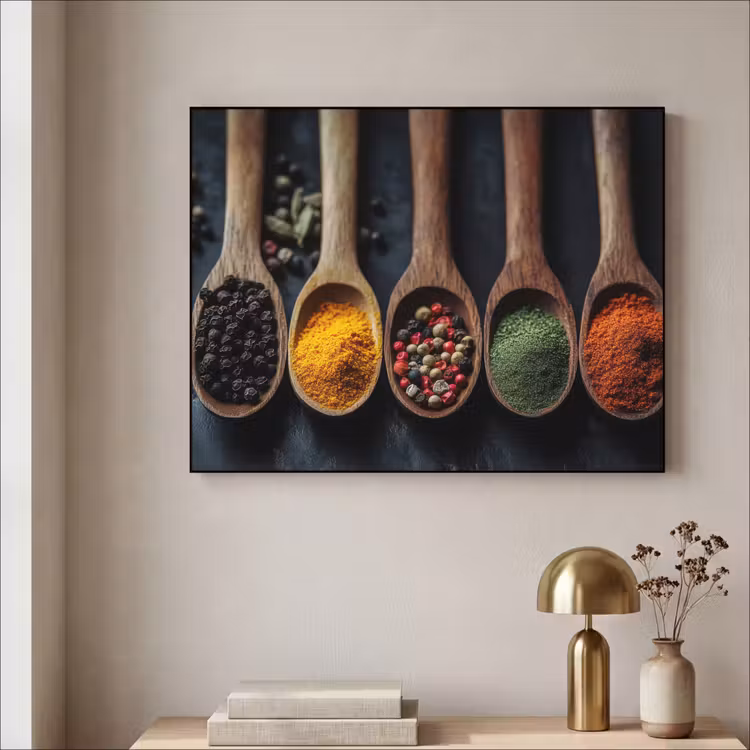 Art Frame - Houten - Lepels - Specerijen - Kruiden — 5