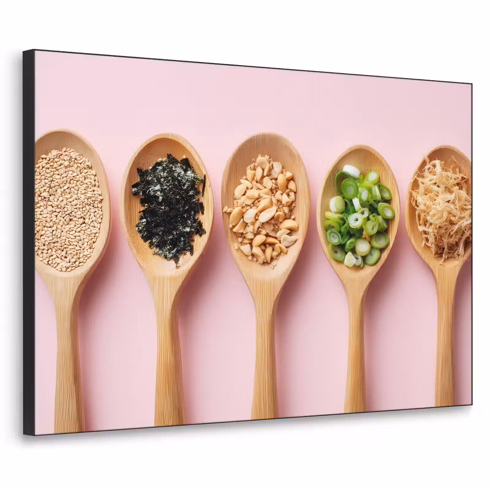 Art Frame - Ingrediënten - Lepels - Hout - Roze — 1