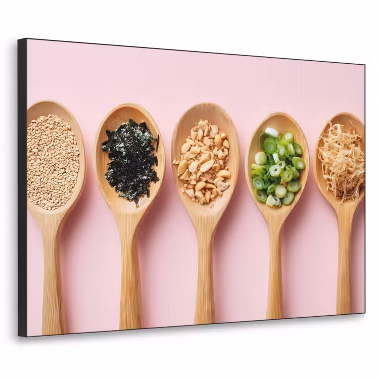 Art Frame - Ingrediënten - Lepels - Hout - Roze — 1