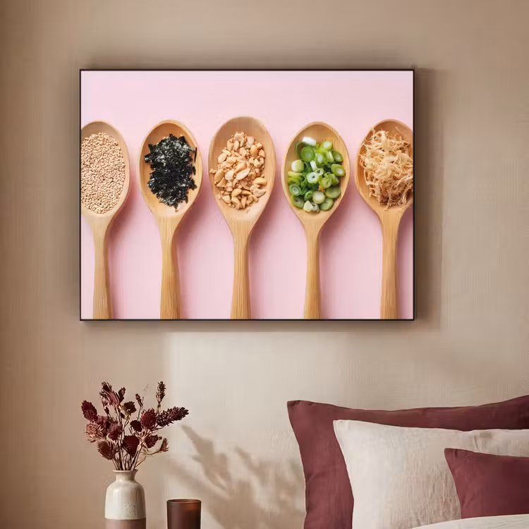 Art Frame - Ingrediënten - Lepels - Hout - Roze — 3