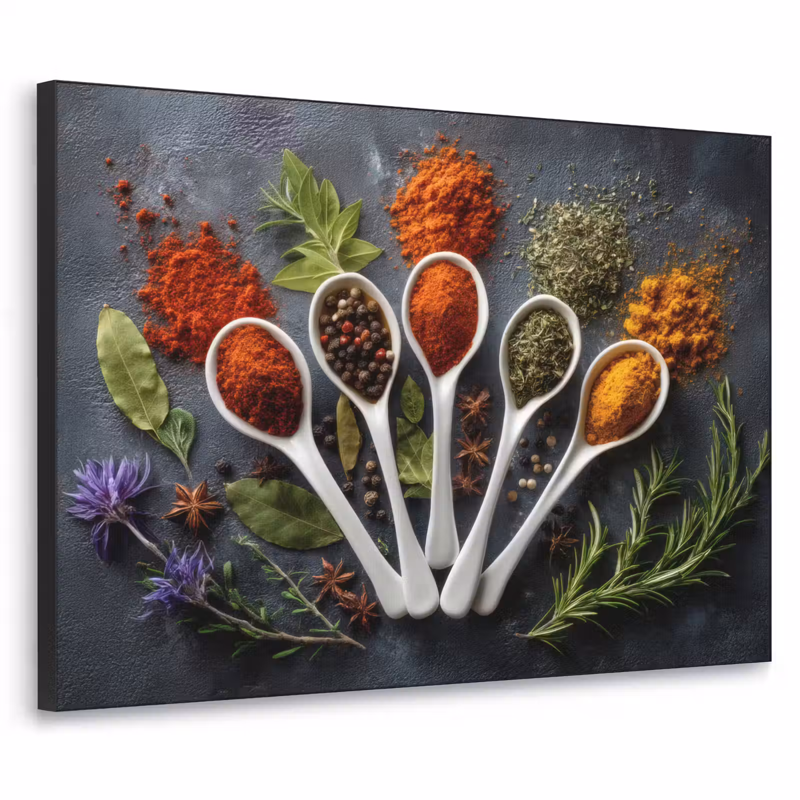 Art Frame - Lepels - Wit - Poeder - Kruiden — 1