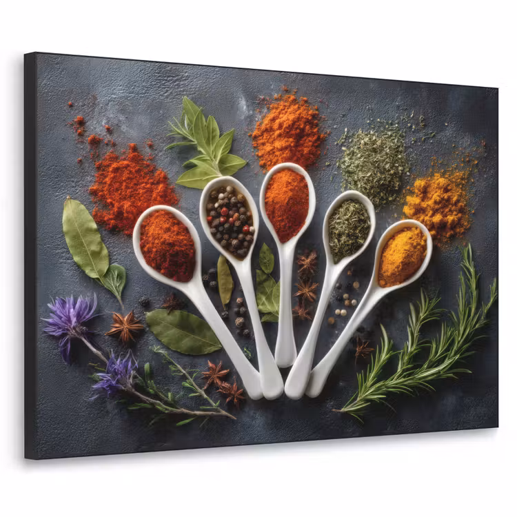 Art Frame - Lepels - Wit - Poeder - Kruiden — 1