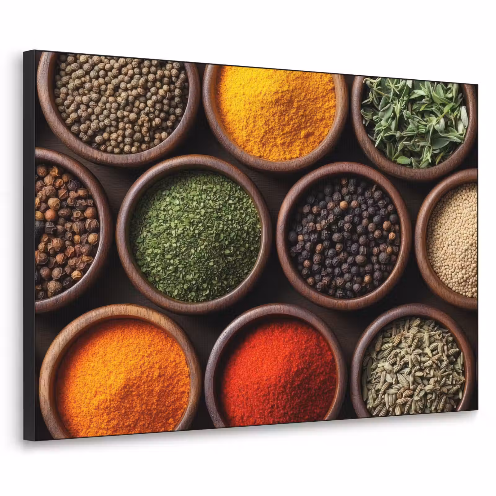 Art Frame - Bakjes - Hout - Kruiden - Kleurrijk — 1