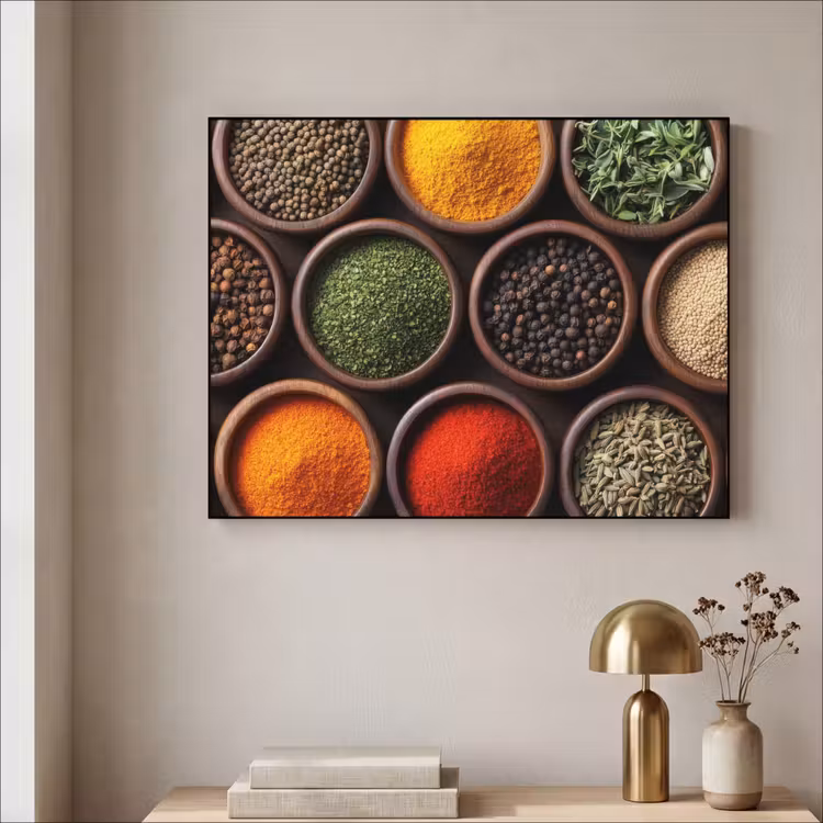 Art Frame - Bakjes - Hout - Kruiden - Kleurrijk — 5