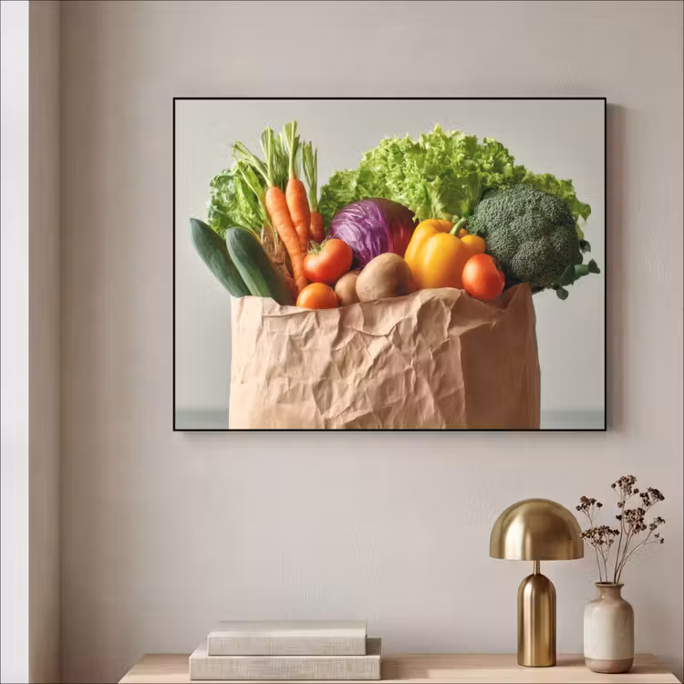 Art Frame - Papieren - Boodschappen - Groente - Kleurrijk — 5