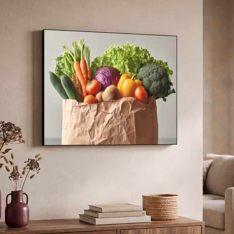 Art Frame - Papieren - Boodschappen - Groente - Kleurrijk — 7