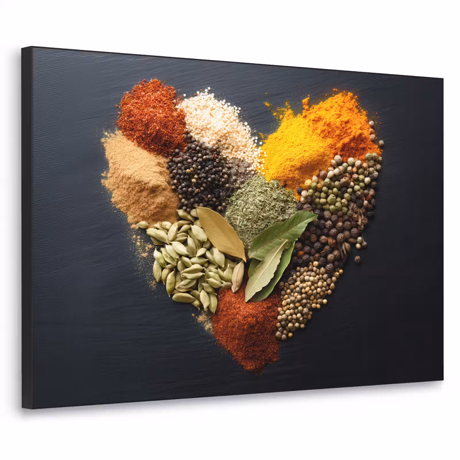 Art Frame - Specerijen - Mix - Hartvorm - Zwart — 1