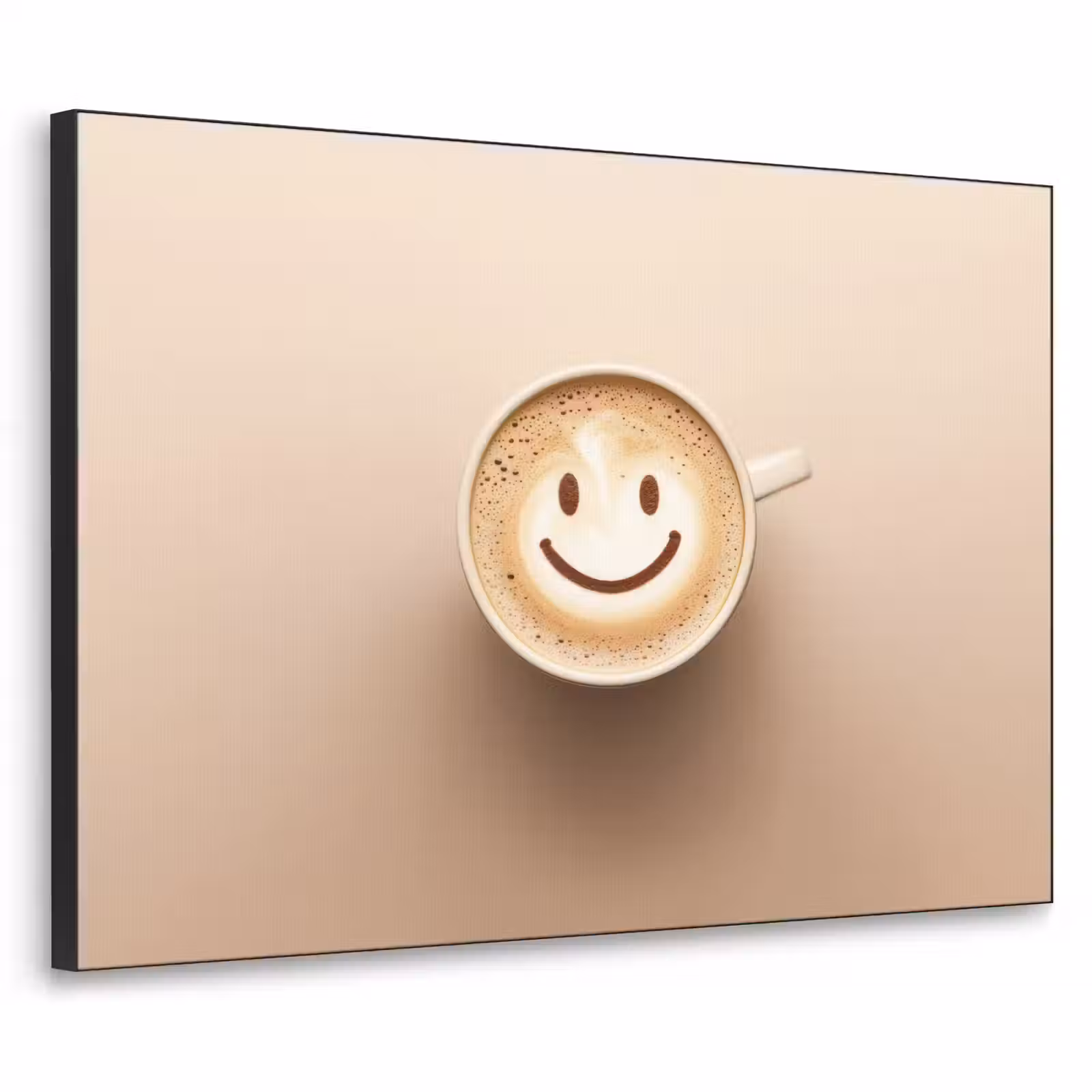 Art Frame - Koffie - Melkschuim - Lach - Beige — 1