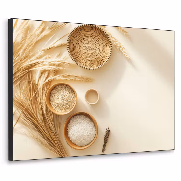 Art Frame - Granen - Hout - Kom - Beige — 1