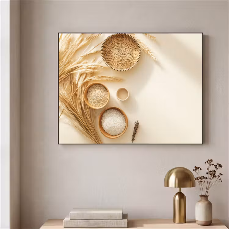 Art Frame - Granen - Hout - Kom - Beige — 5