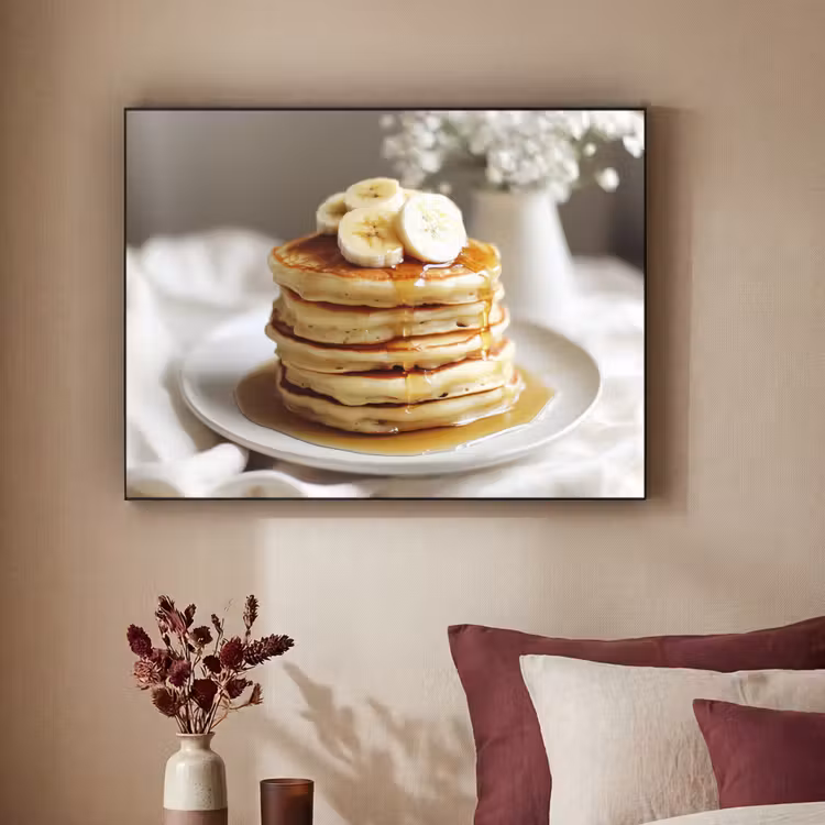 Art Frame - Pannenkoeken - Banaan - Siroop - Wit - Beige — 3