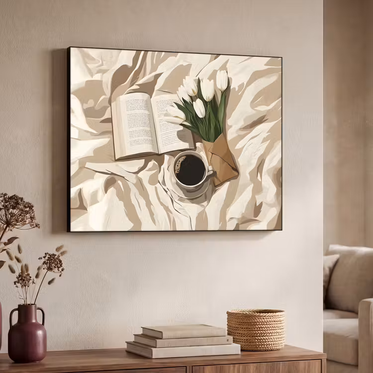 Art Frame - Boek - Illustratie - Tulpen - Koffie — 7