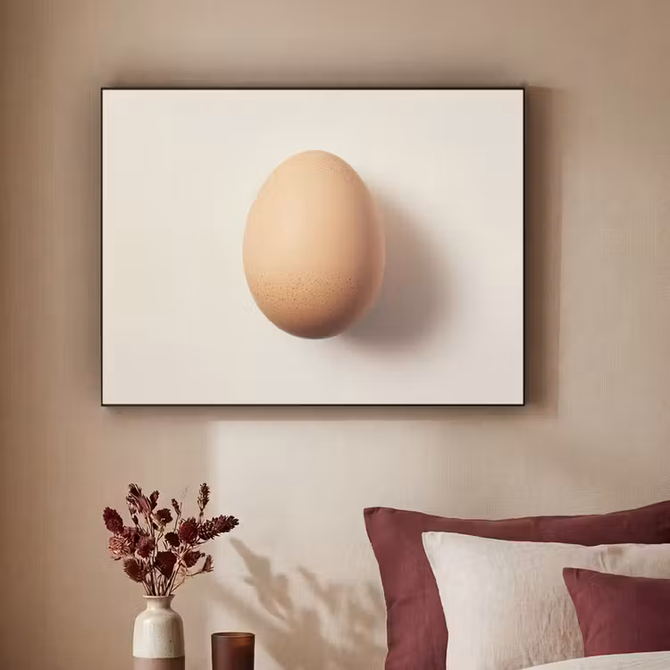Art Frame - Ei - Beige - Ovaal - Egaal — 3