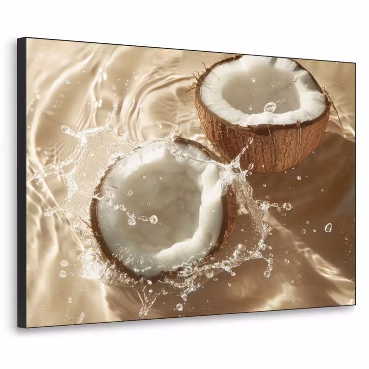 Art Frame - Kokosnoot - Water - Beige - Spetters — 1