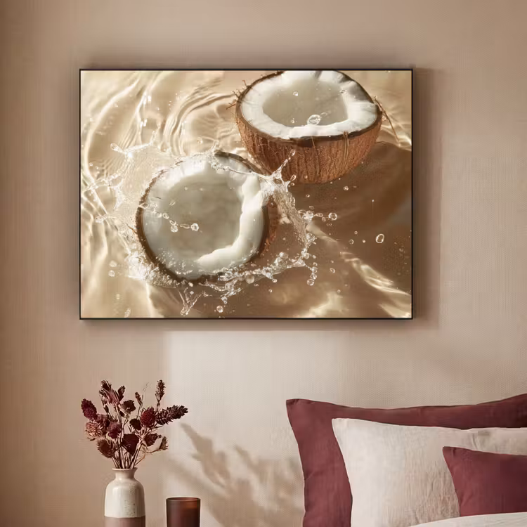 Art Frame - Kokosnoot - Water - Beige - Spetters — 3