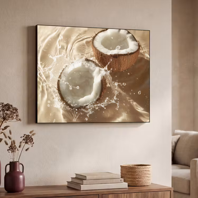 Art Frame - Kokosnoot - Water - Beige - Spetters — 7