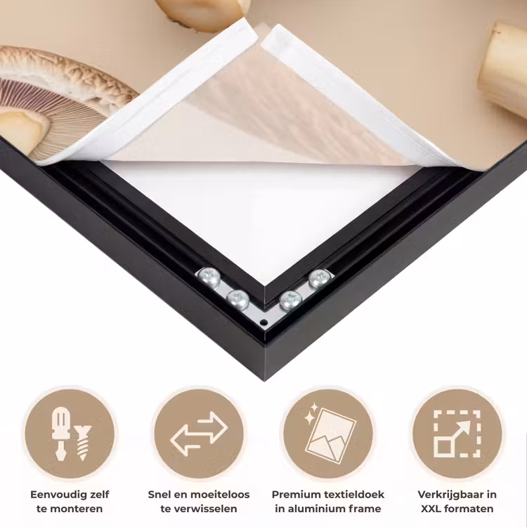 Art Frame - Kastanje Champignons - Beige — 4